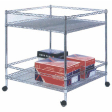 Easy to assemble Stainless steel wire shelf Adjustable Epoxy Wire Shelves chromed wire shelf rack